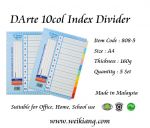 DArte 10col Index Divider (Paper)(Thick)